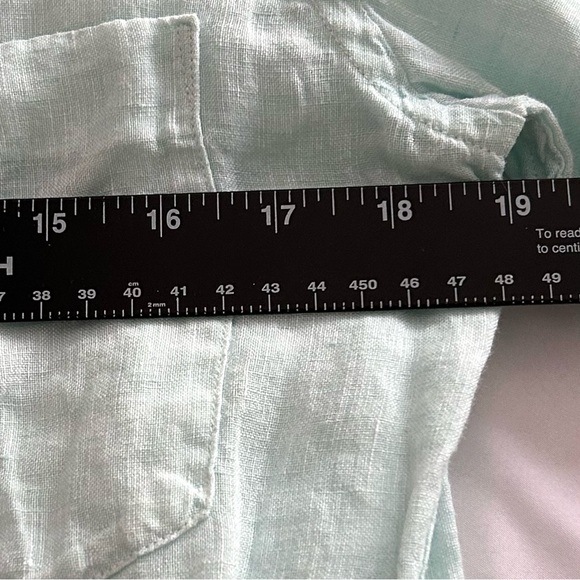 Uniglo French Linen Button Down Shirt Small - Picture 5 of 8